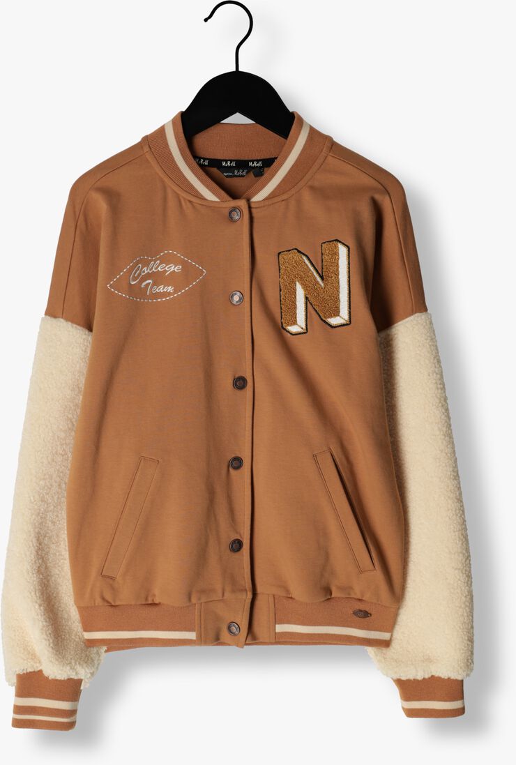 NOBELL bruine nobell jack barsy girls varsity indoor jacket brown