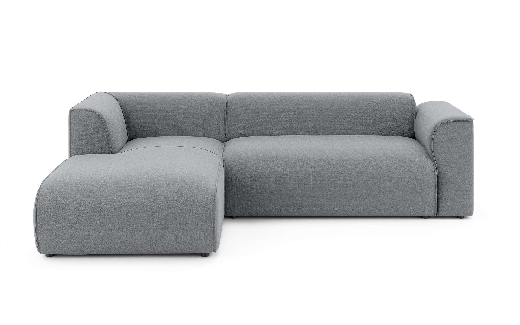 Home affaire Ecksofa »MERID L-Form (257 cm), zeitlos & stilvolles Design,« Aufwendig gepolstert, in Cord, Chenille und Struktur