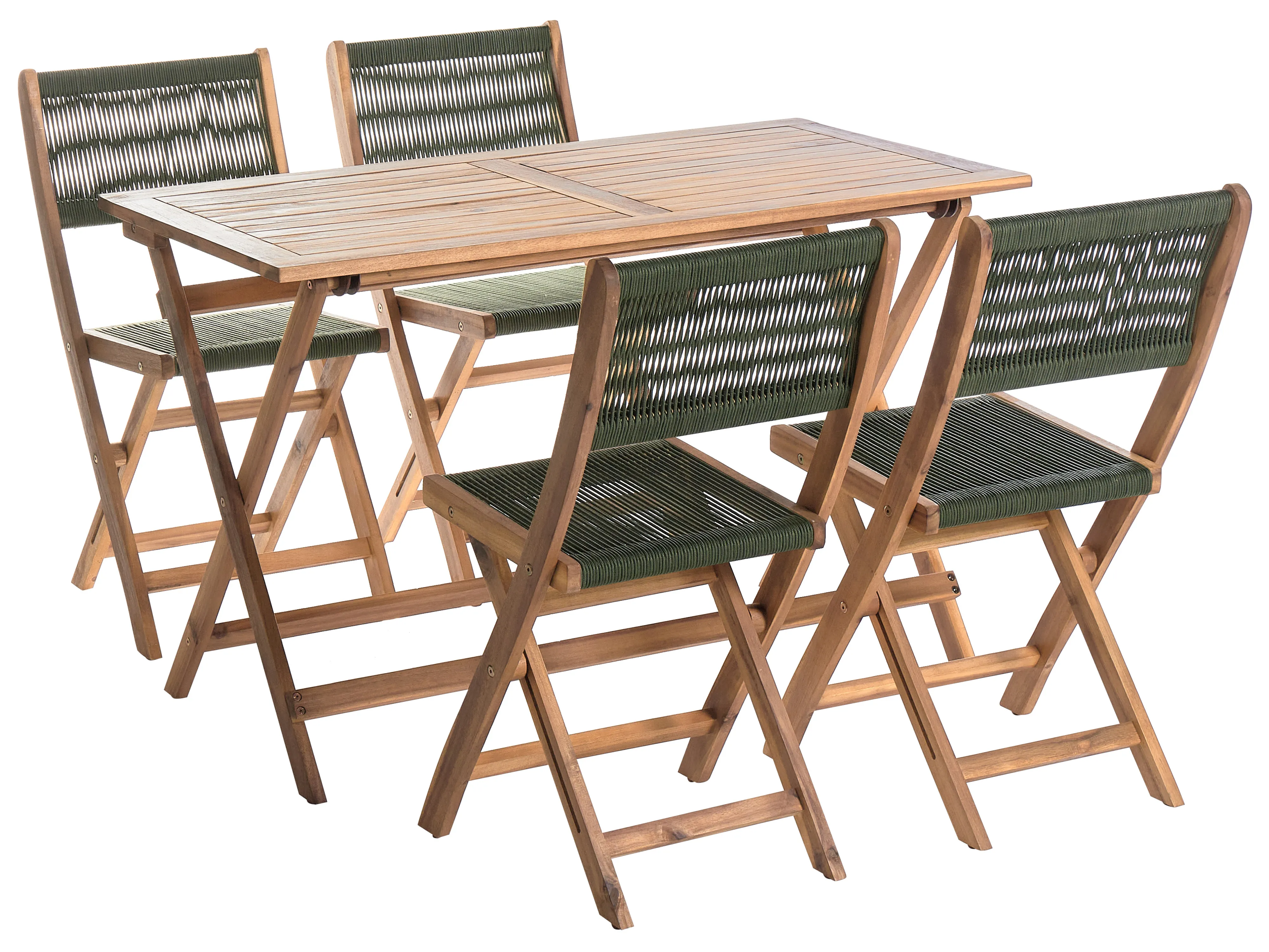 Tuinset 4-zits PROSSEDI Acaciahout Groen