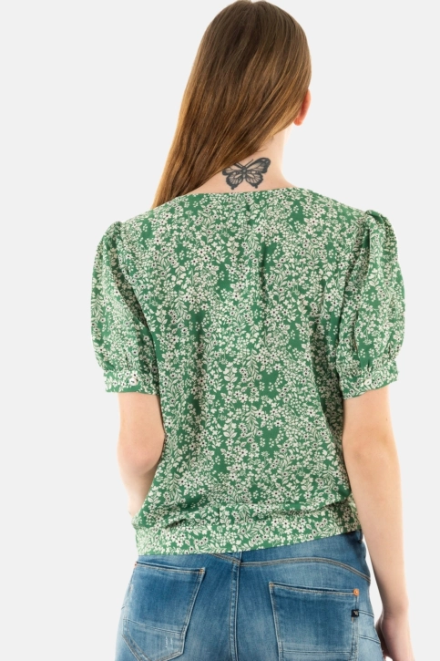 chemisier manches courtes freeman t. porter torelle bucolic p101 f1143 foliage green