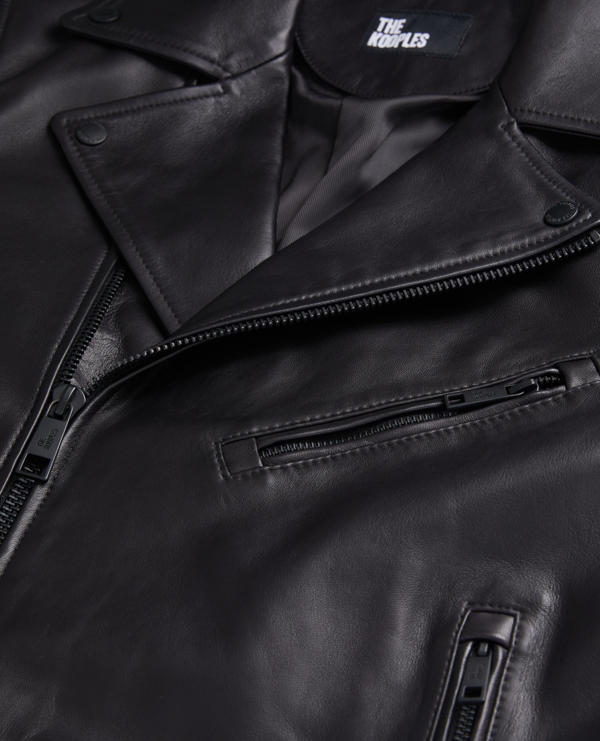 Blouson perfecto en cuir noir