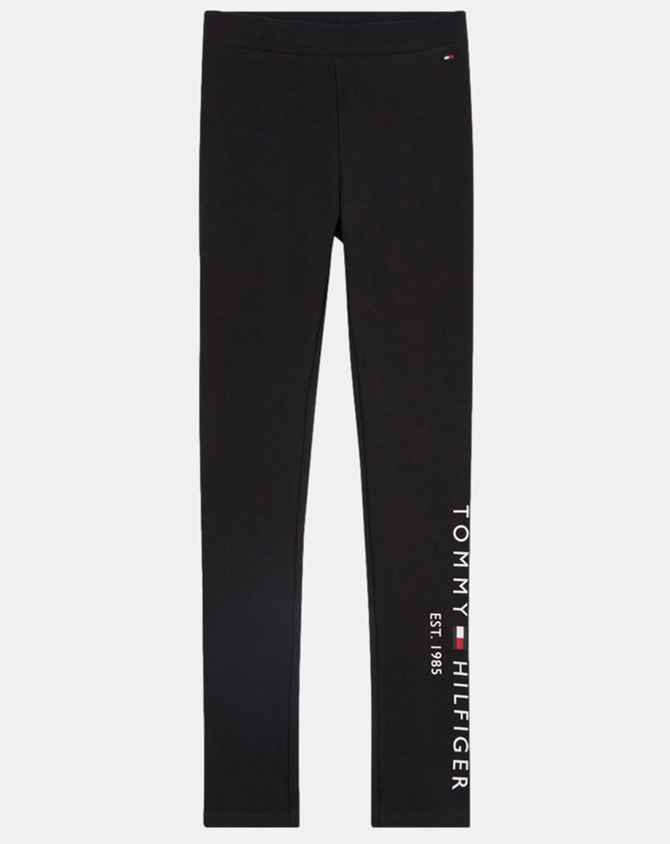 Tommy Hilfiger Legging en Coton à Logo floqué noir