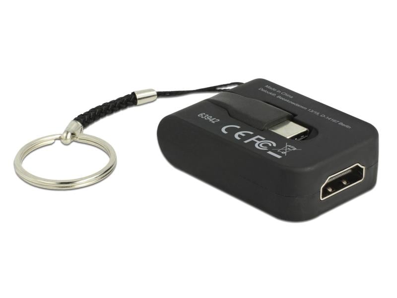 Delock Adapter USB Type-C – HDMI 4K, 30Hz, mit Schlüsselanh Delock USB Type-C Adapter zu HDMI (DP Alt Mode) 4K 30 Hz – Schlüsselanhänger