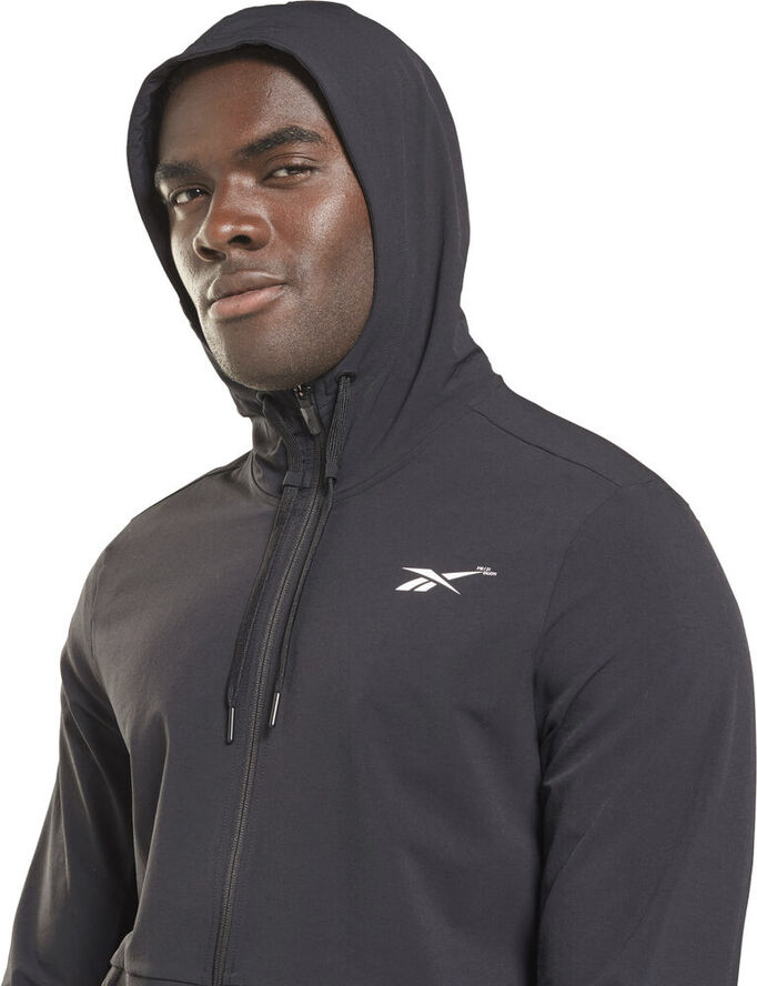 Reebok Performance Woven træningshættetrøje Grå