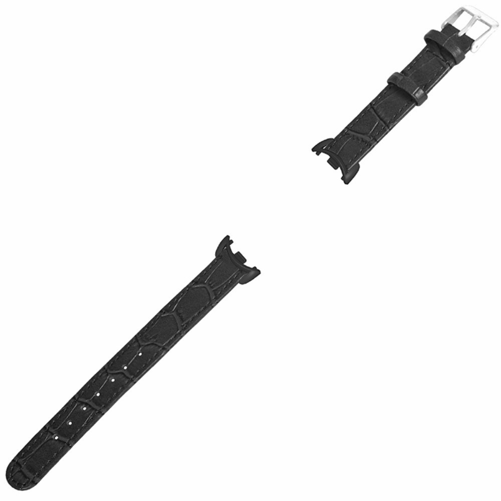 Xiaomi Mi Band 8 / 9 Ersatz Echtleder Armband (Gelenkumfang: 170 - 220 mm) - Schwarz