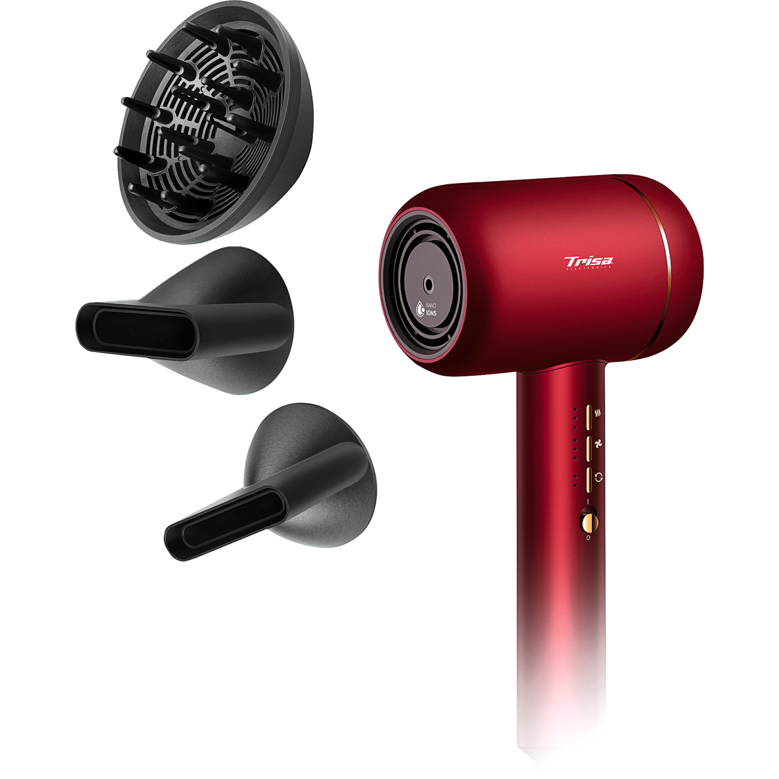 Trisa Haartrockner Ultra Ionic Pro rot