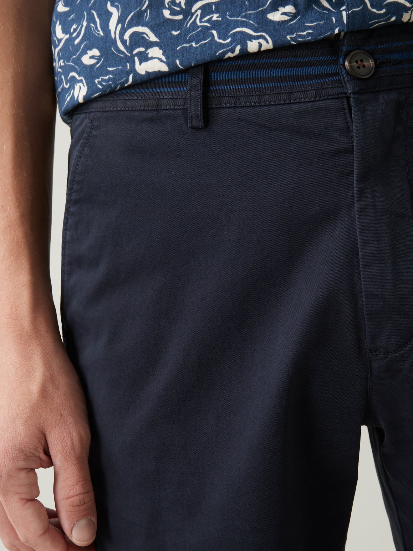 Bermuda droit homme coton stretch