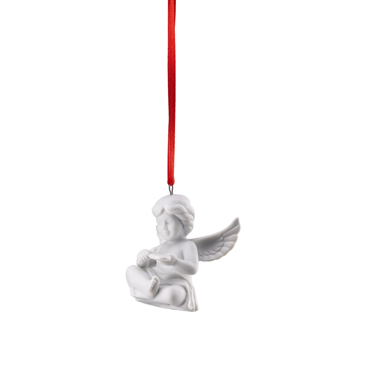 Angels Weiss matt Engel mit Malerpalette