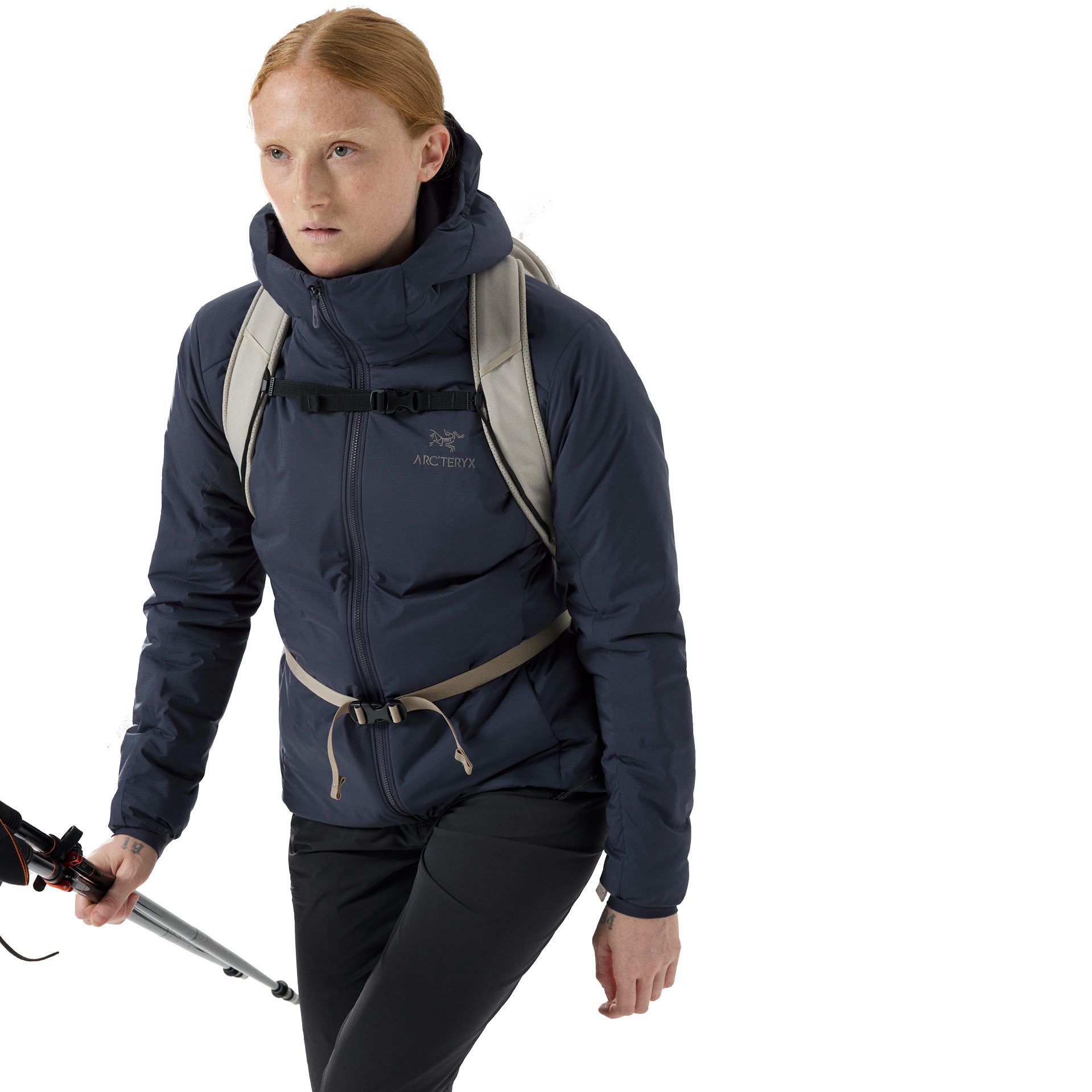 Arc'teryx Atom Heavyweight Hoody Isolationsjacke Damen black sapphire