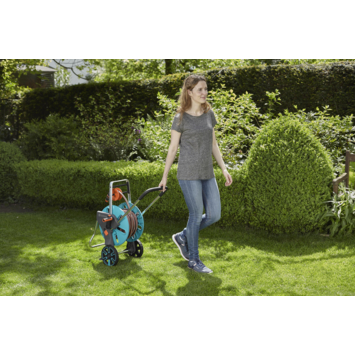 Gardena slangenwagen CleverRoll M (incl. 20m slang, koppelingen en tuinspuit)