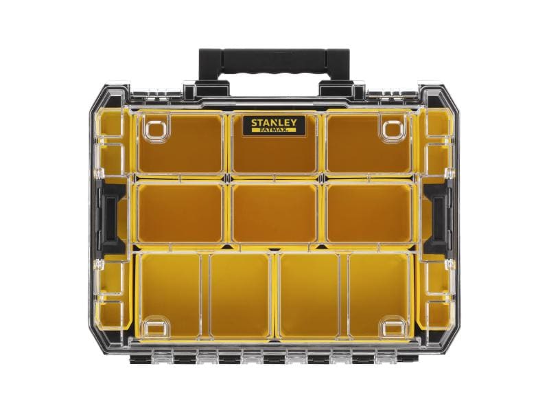 Stanley Fatmax Organizer TSTAK 10 Fächer Organizer mit transparentem Deckel