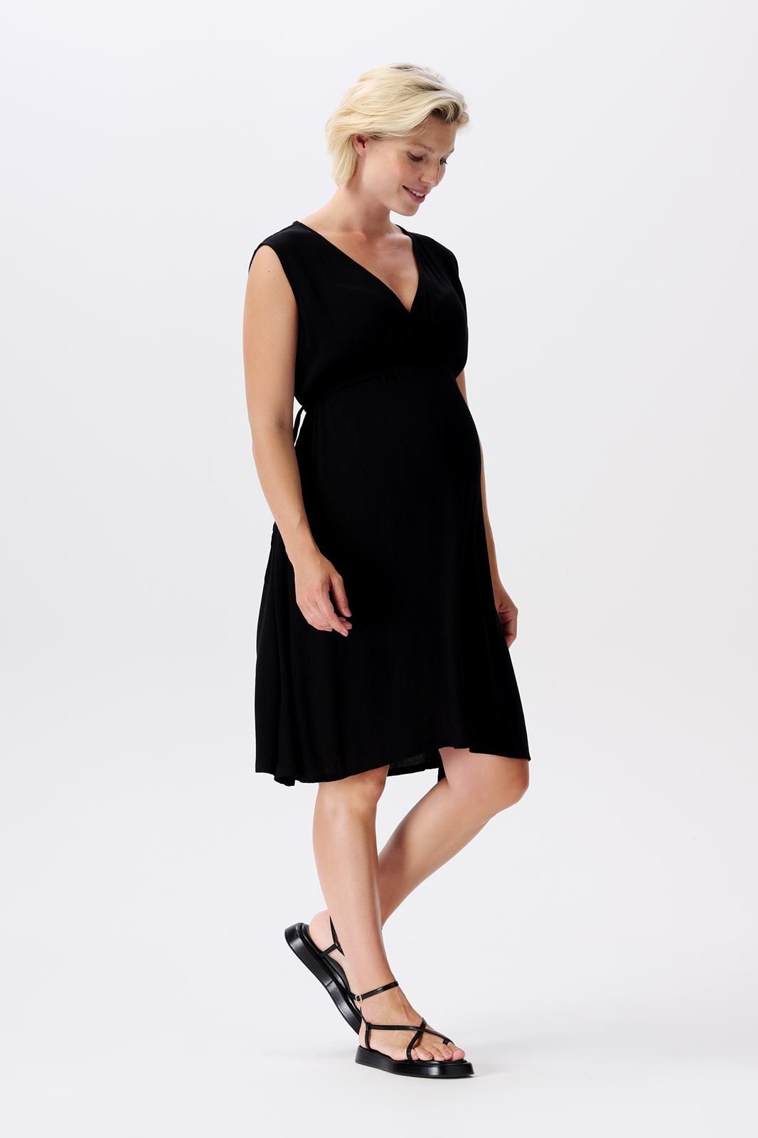 Noppies Maternity Jurk met voedingsfunctie Han - Black