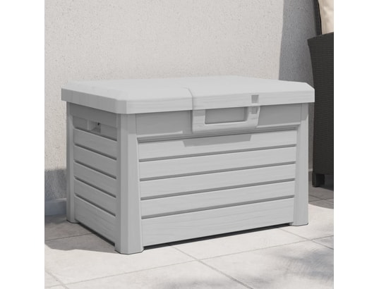 VIDAXL - Coffre Boîte à coussins d'extérieur gris 73x50,5x46,5 cm polypropyl...