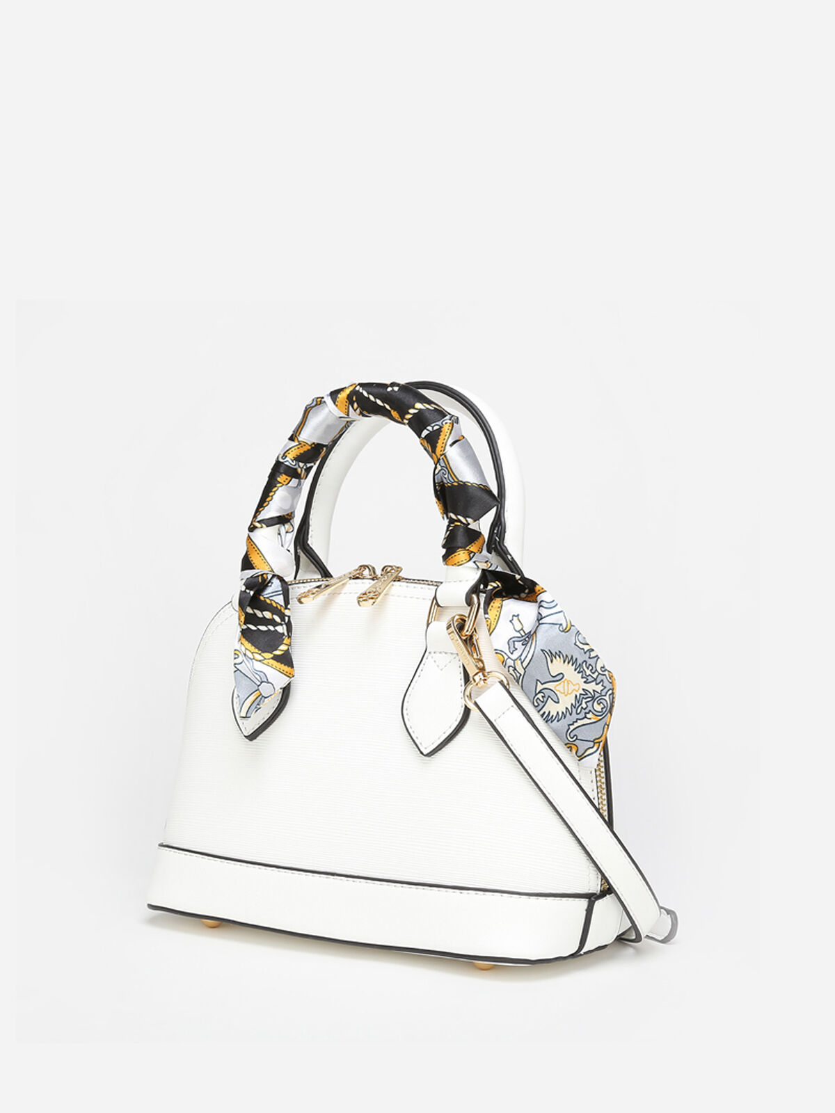 Petit sac à main avec ruban- Blanc