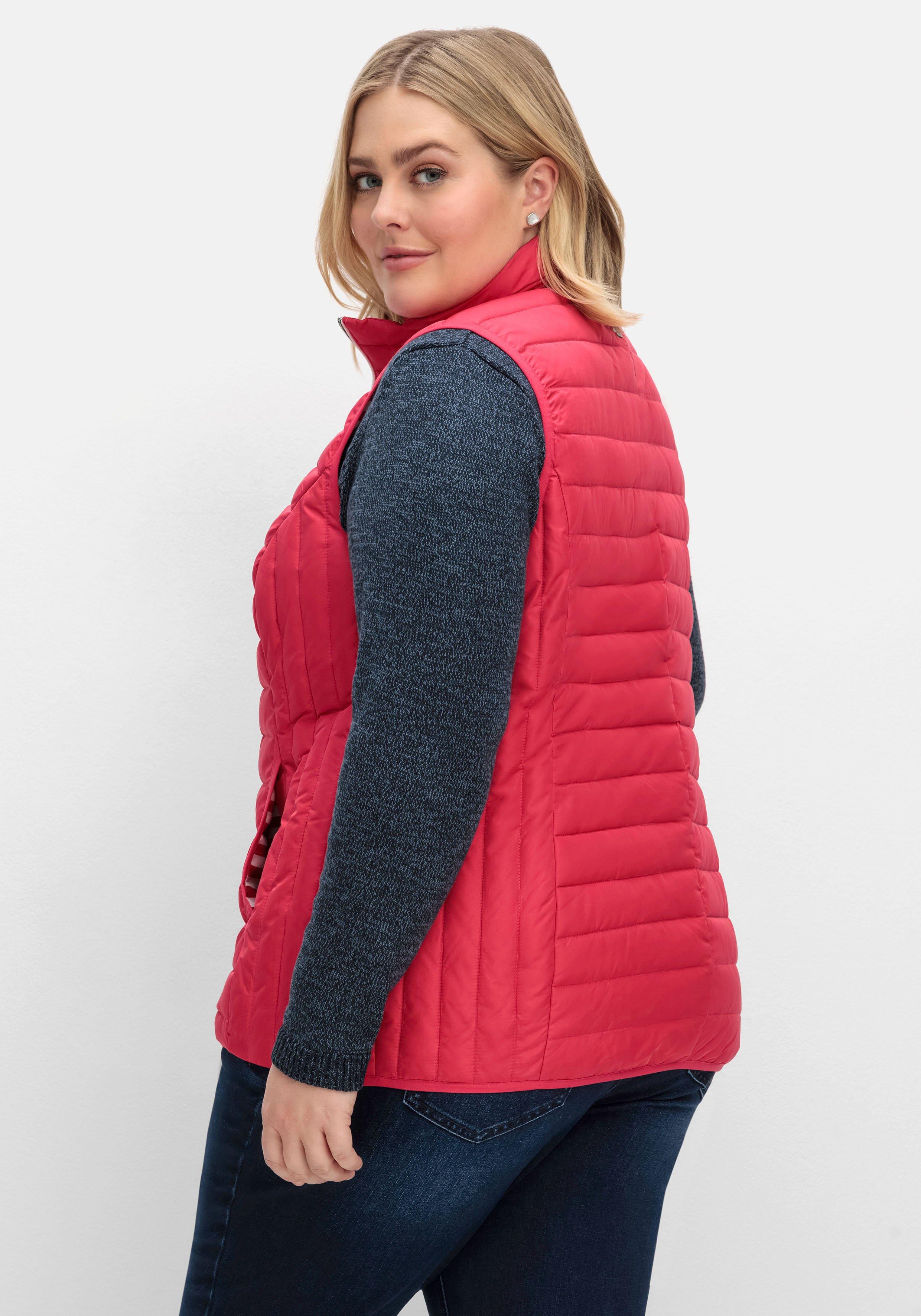 Leicht wattierte Steppweste mit 2-Wege-Zipper