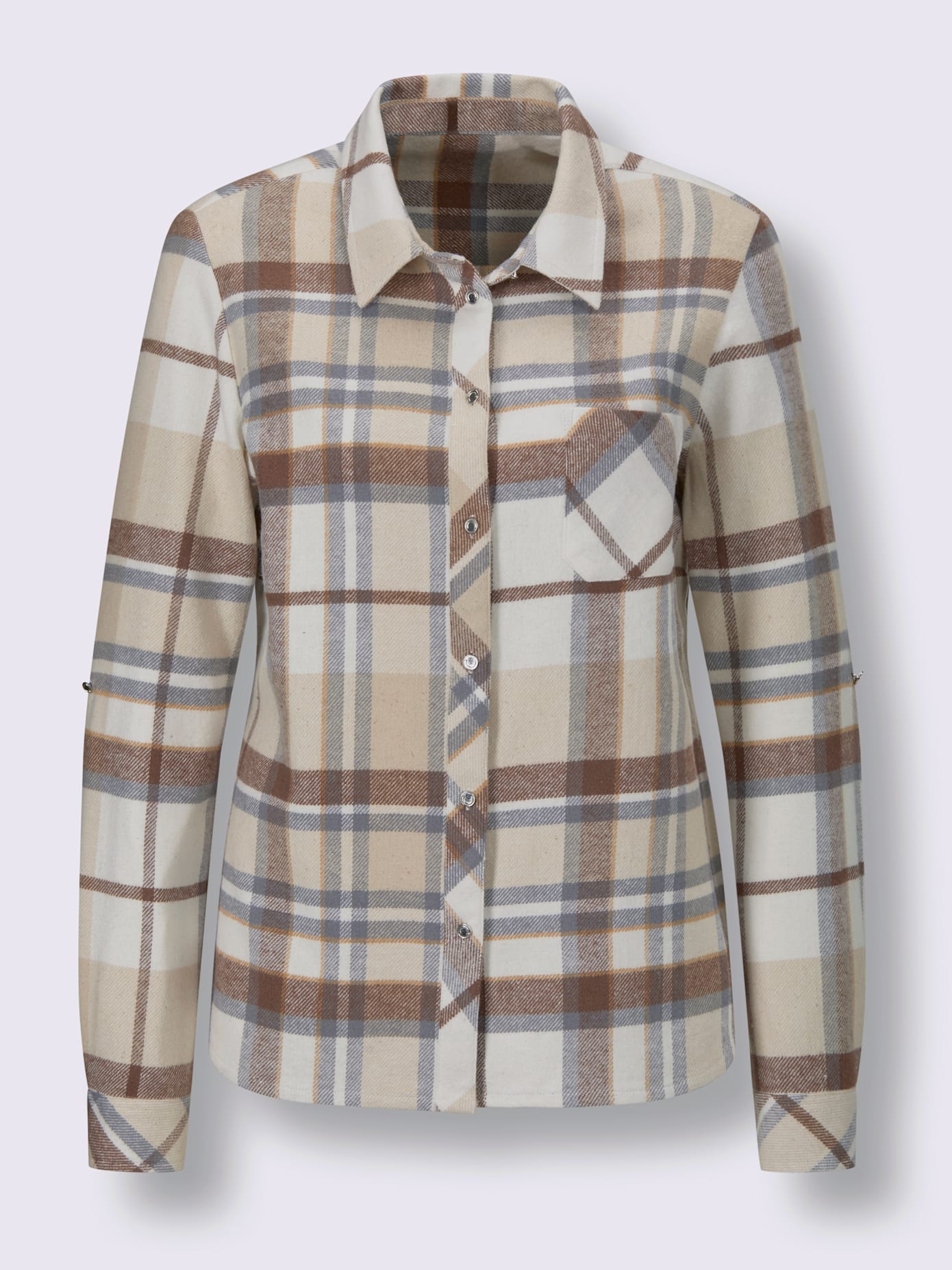 Chemisier laine et flanelle laine