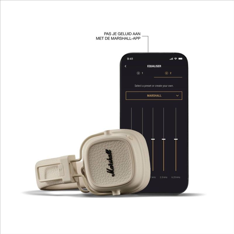 Marshall Major V headphone BT Creme