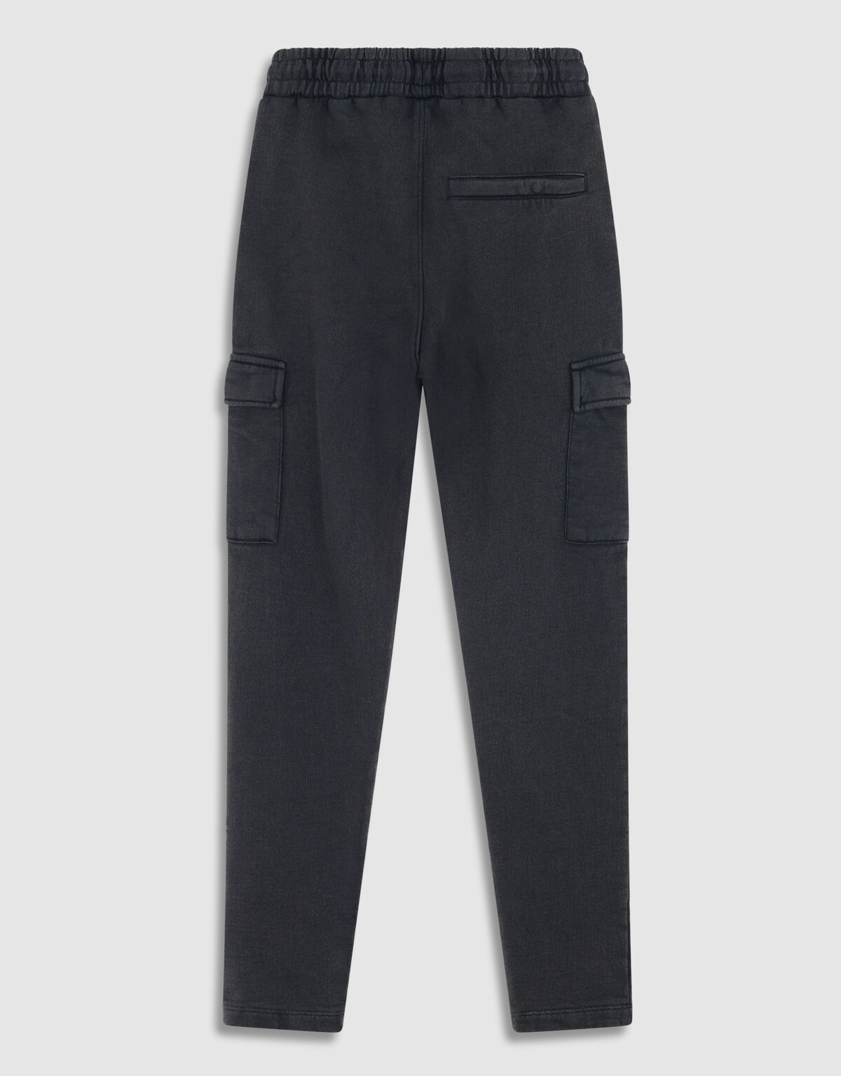 Washed Cargo Broek Donkergrijs