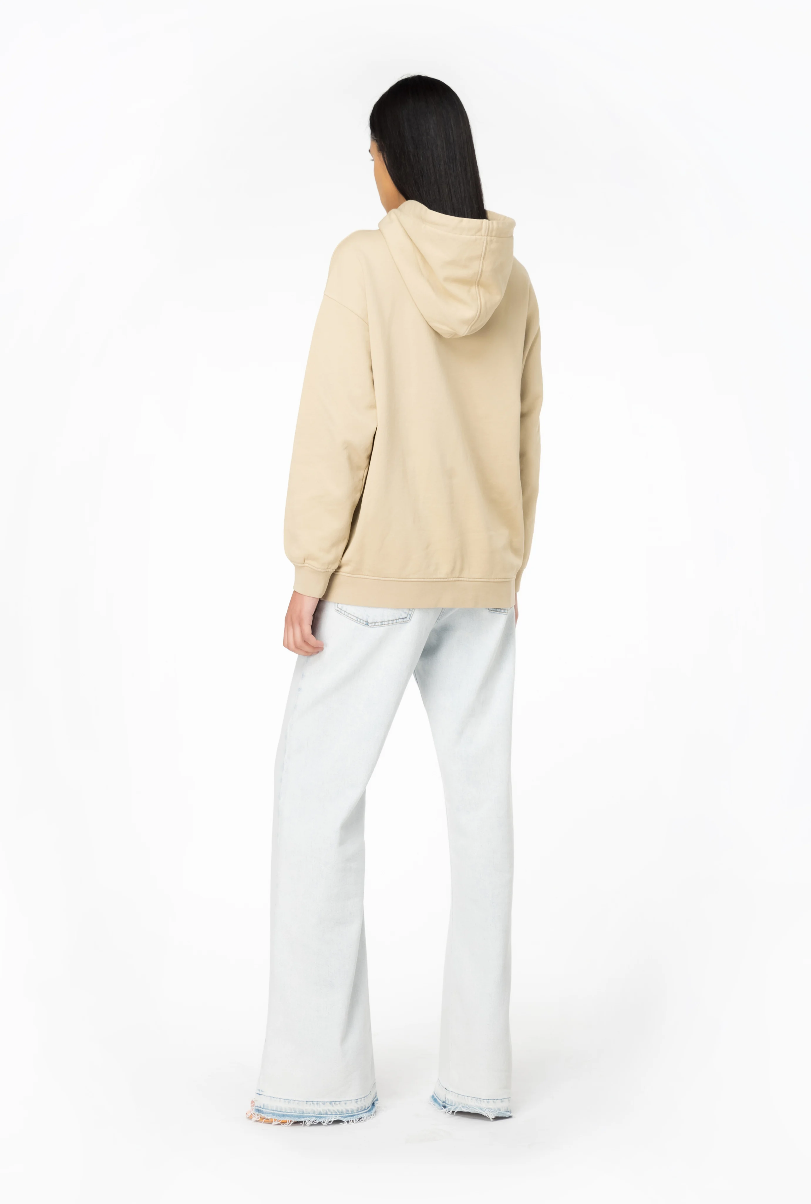 Sweat-shirt à logo brodé | Beige