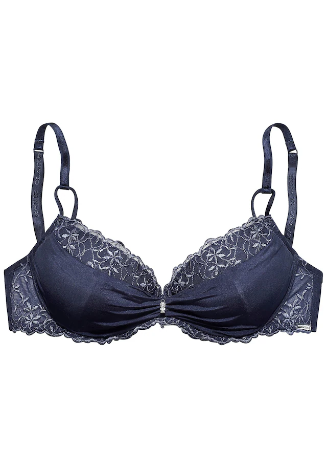 Marie Claire Push-up-BH mit Bügel und feiner Blütenstickerei, sexy Dessous