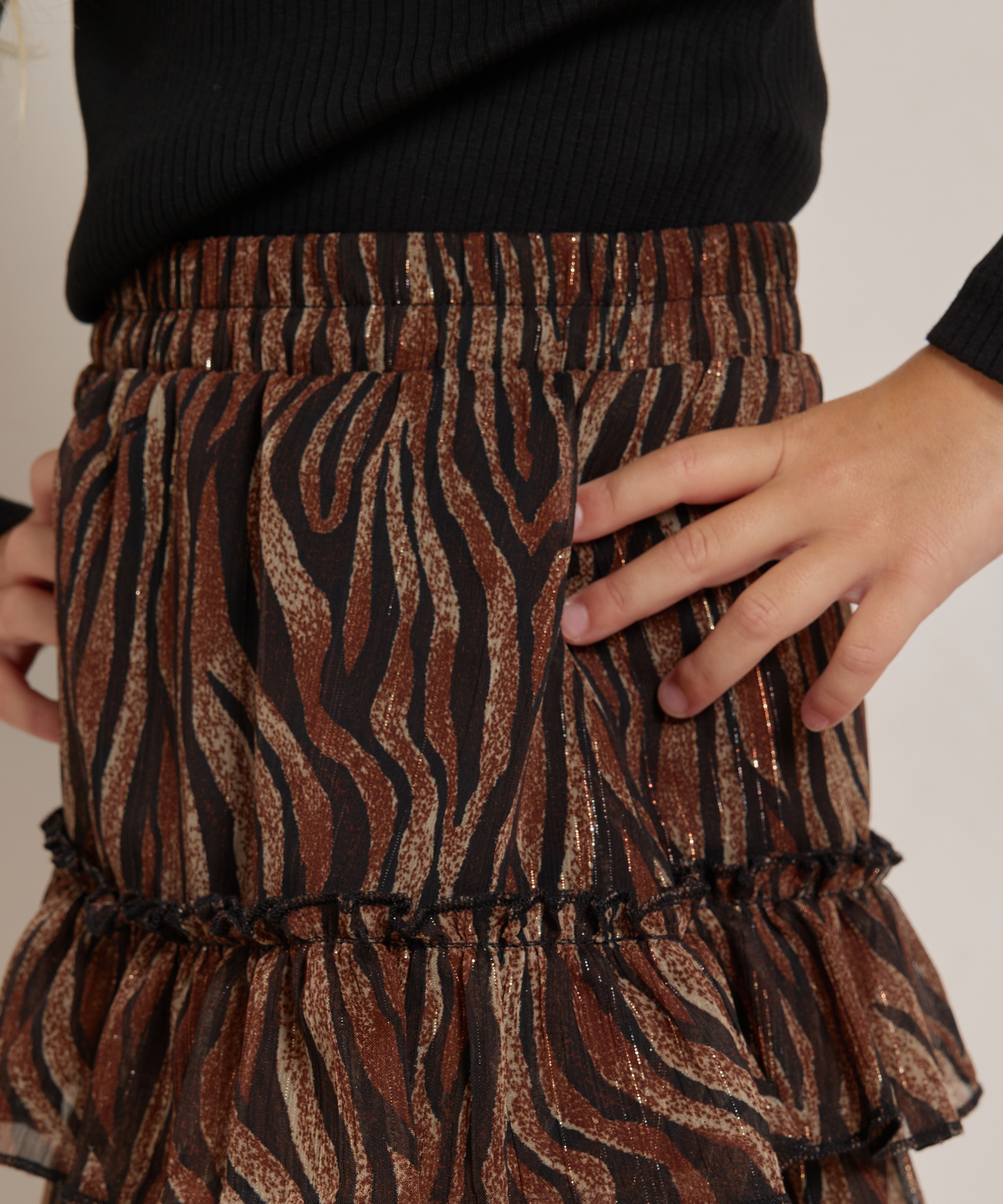ruche rok chiffon