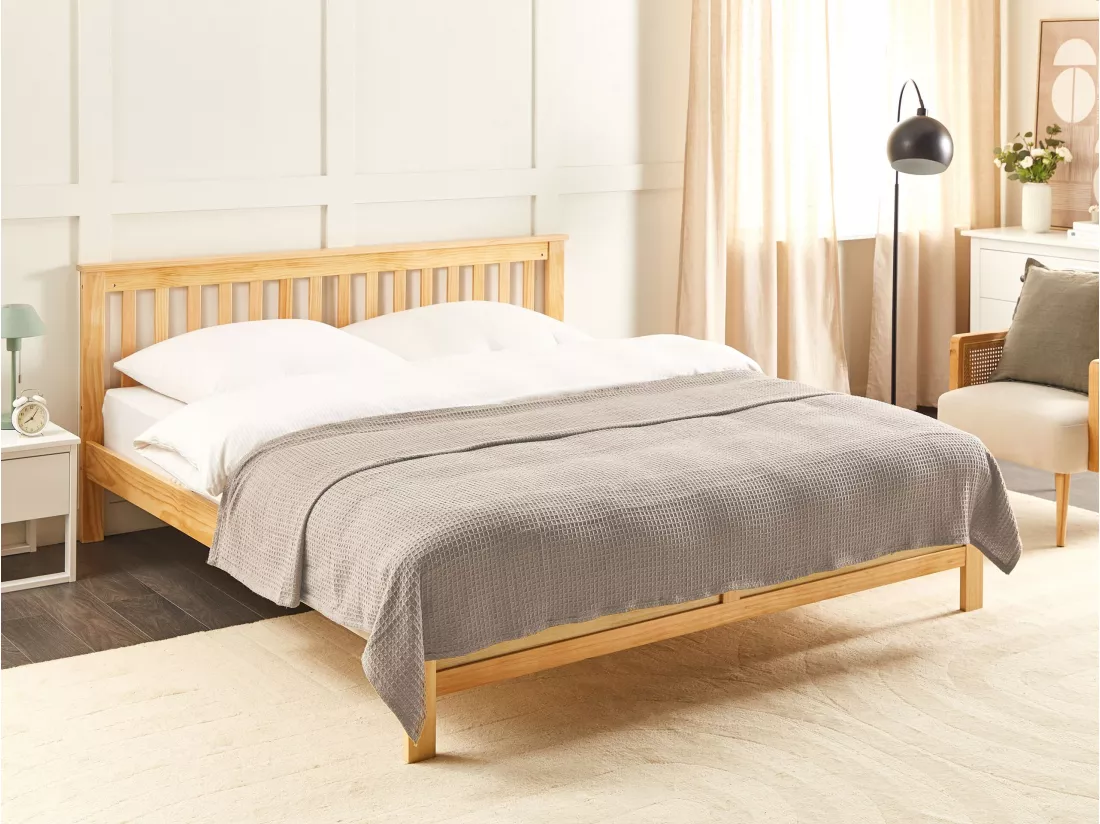 Couvre-lits RAGALA Coton 200 x 220 cm Taupe