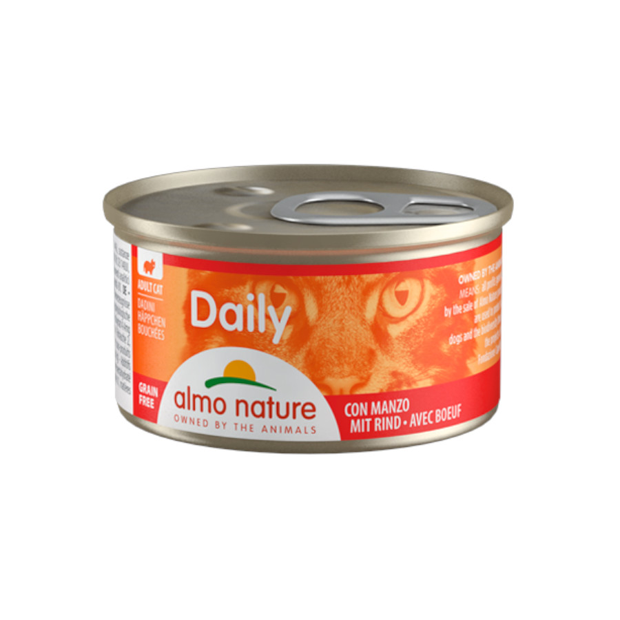 85 g Almo Nature Daily Menu Mousse de Ternera lata para gatos