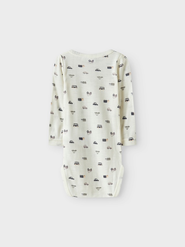Name It Langarmbody »NBMWANG WOOL NEEDLE LS BODY NOOS«, aus reiner Merinowolle