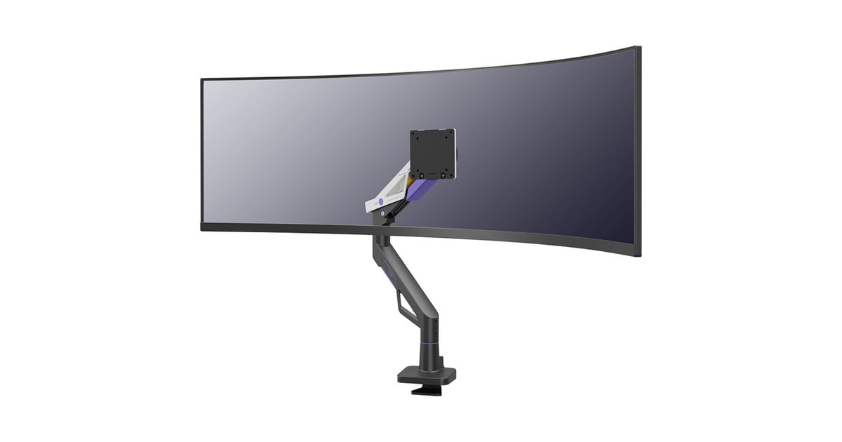 NeomountsDS70-256BL1 Gaming monitorarm 24-57” - gasveer - Topfix - 180°-stop  (Zwart)