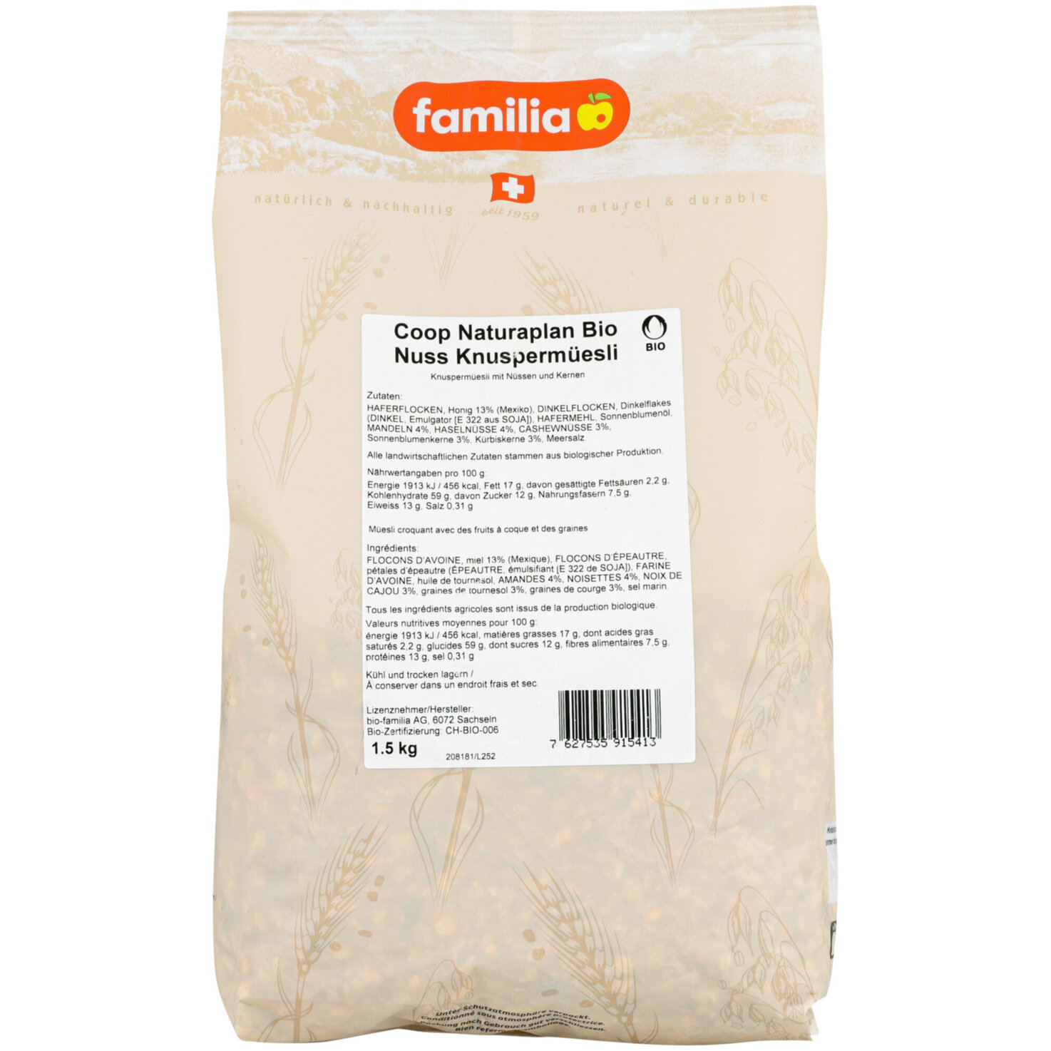 Naturaplan Bio Nuss Knuspermüesli