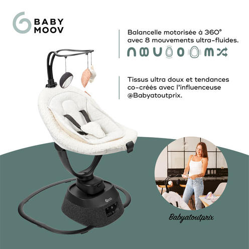 Balancelle Swoon Evolution curl white x Babyatoutprix - BABYMOOV