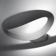 Artemide- Mesmeri Wandleuchte LED. Hochwertige dimmbare Wandlampe aus Aluminiumgußdruck in weiß. Made in Italy 0918010A