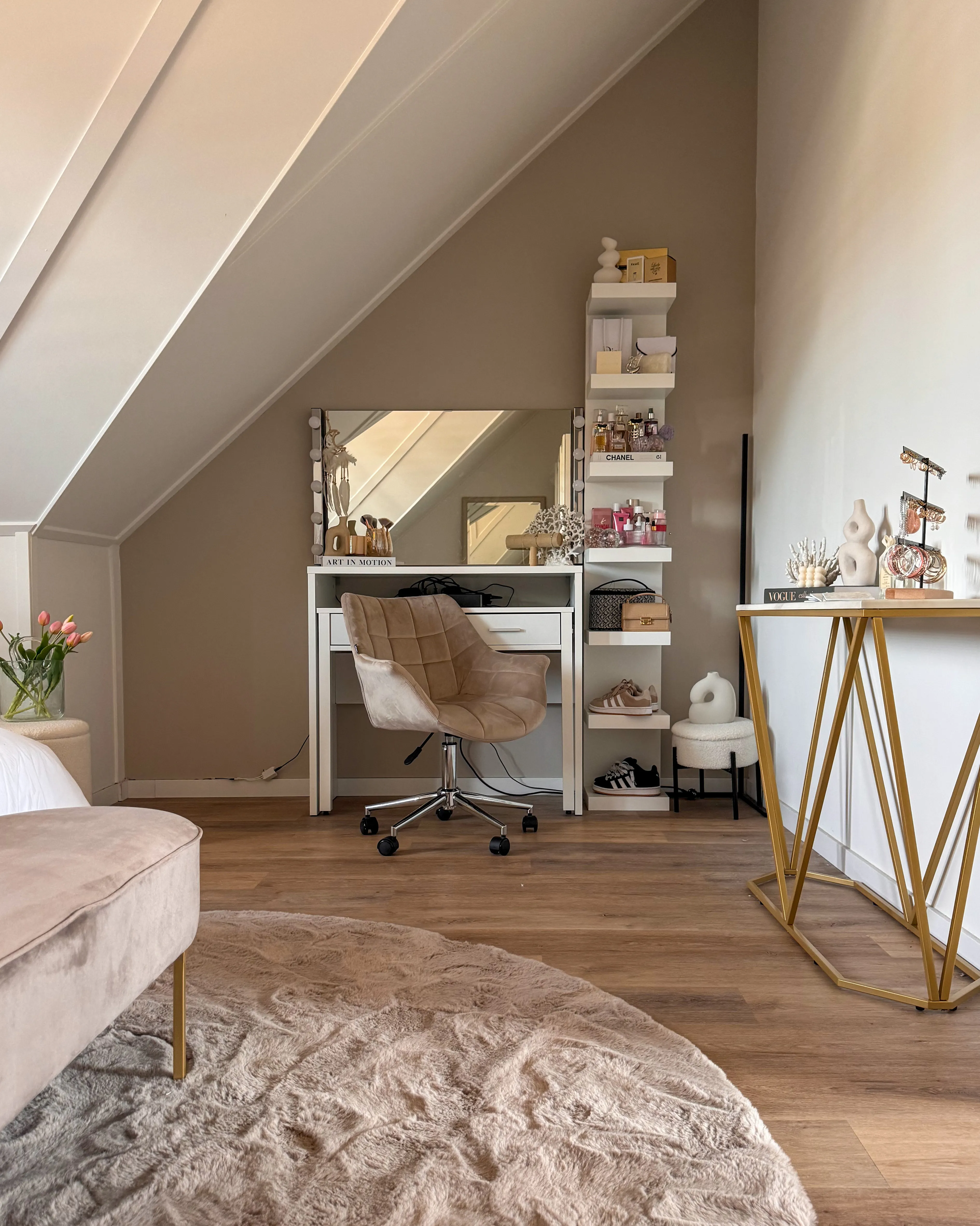 Sidetable HAZEN Marmer/goud
