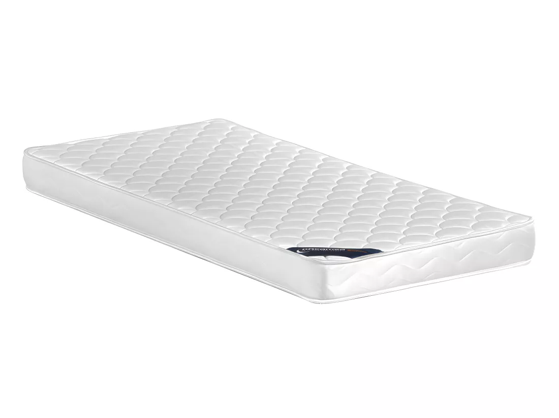 Lit modulable 90 x 190/200 cm avec rangements - Noir et naturel + Sommier + Matelas - MARTELO