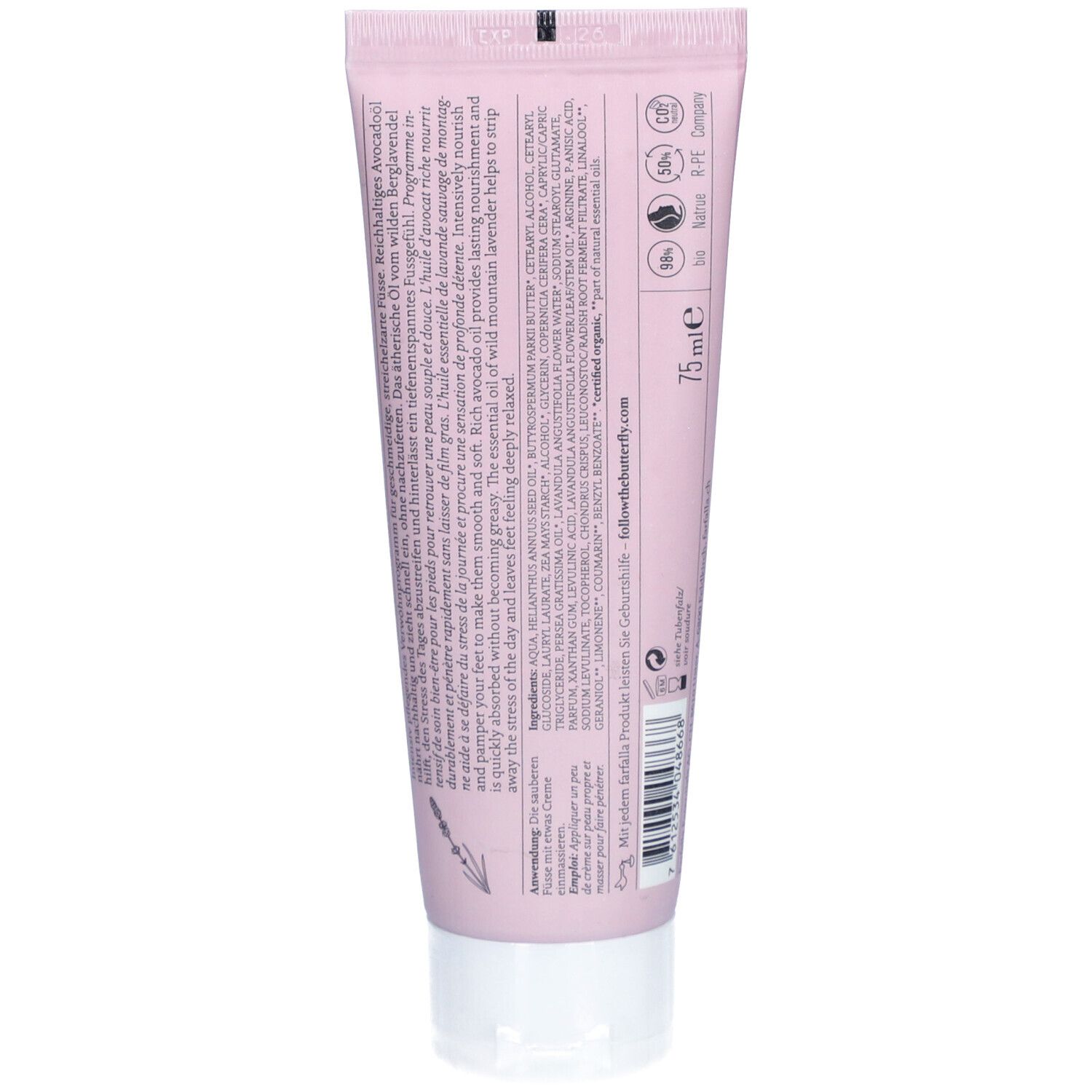 Farfalla Berglavendel Fussbalsam 75ml