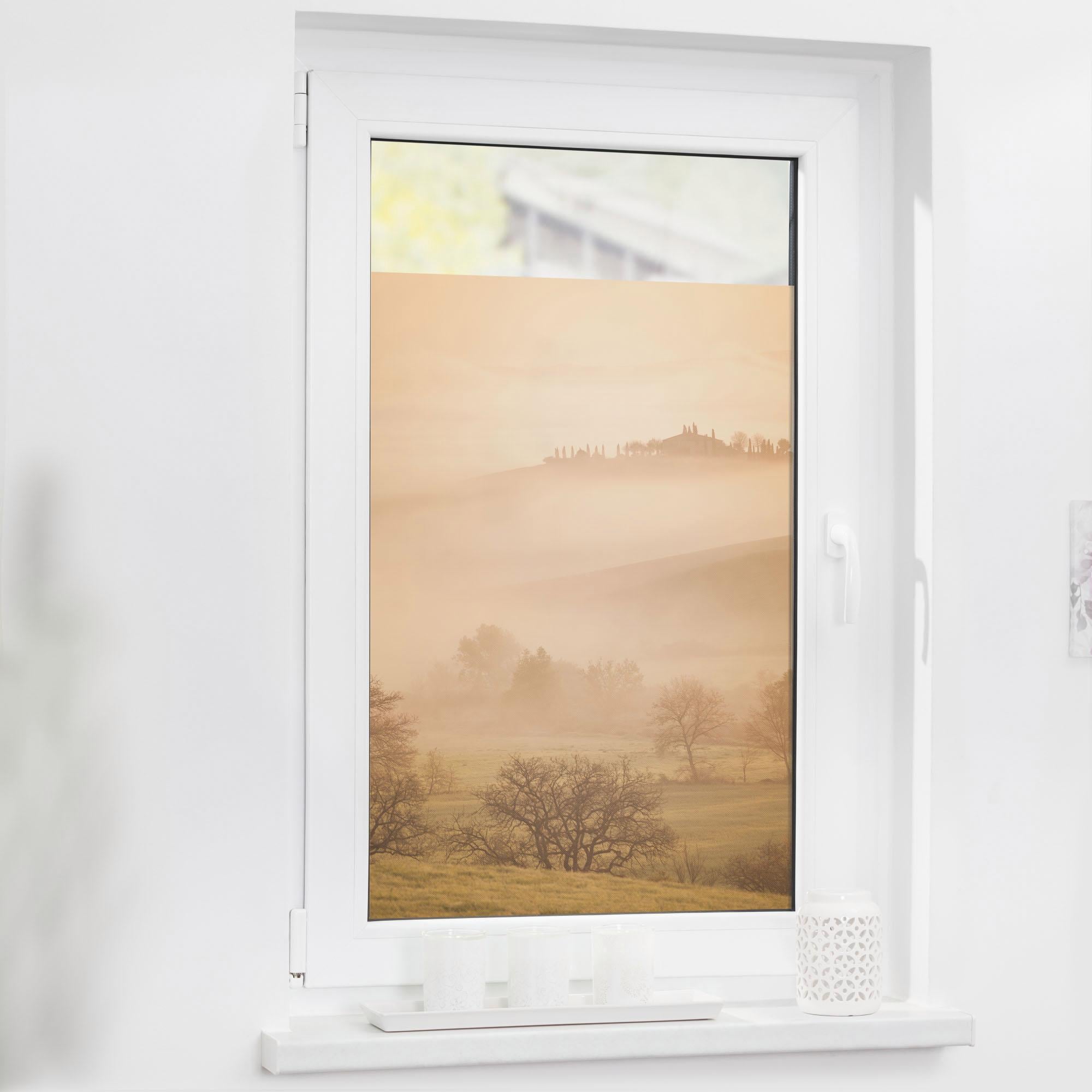 LICHTBLICK ORIGINAL Fensterfolie »Toskana« 1 Stk. blickdicht strukturiert Klebepunkte selbstklebend, Sichtschutz
