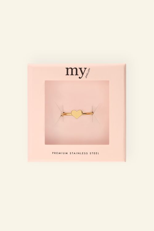Pink ring met hartje