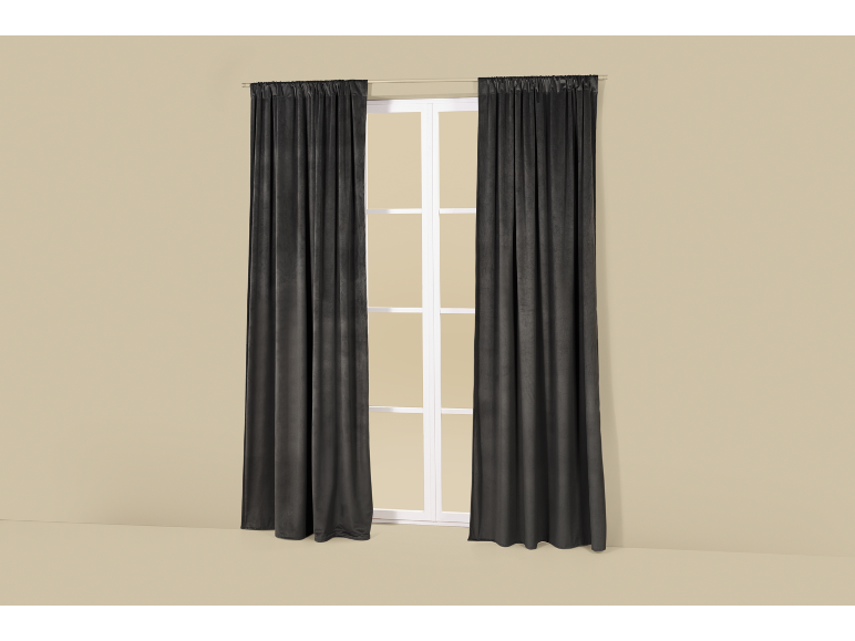 Velours gordijnen 135 x 254 cm