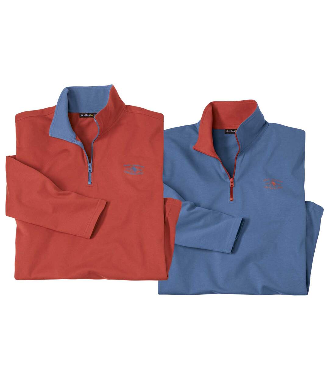 Lot de 2 Sous-Pulls Zippés