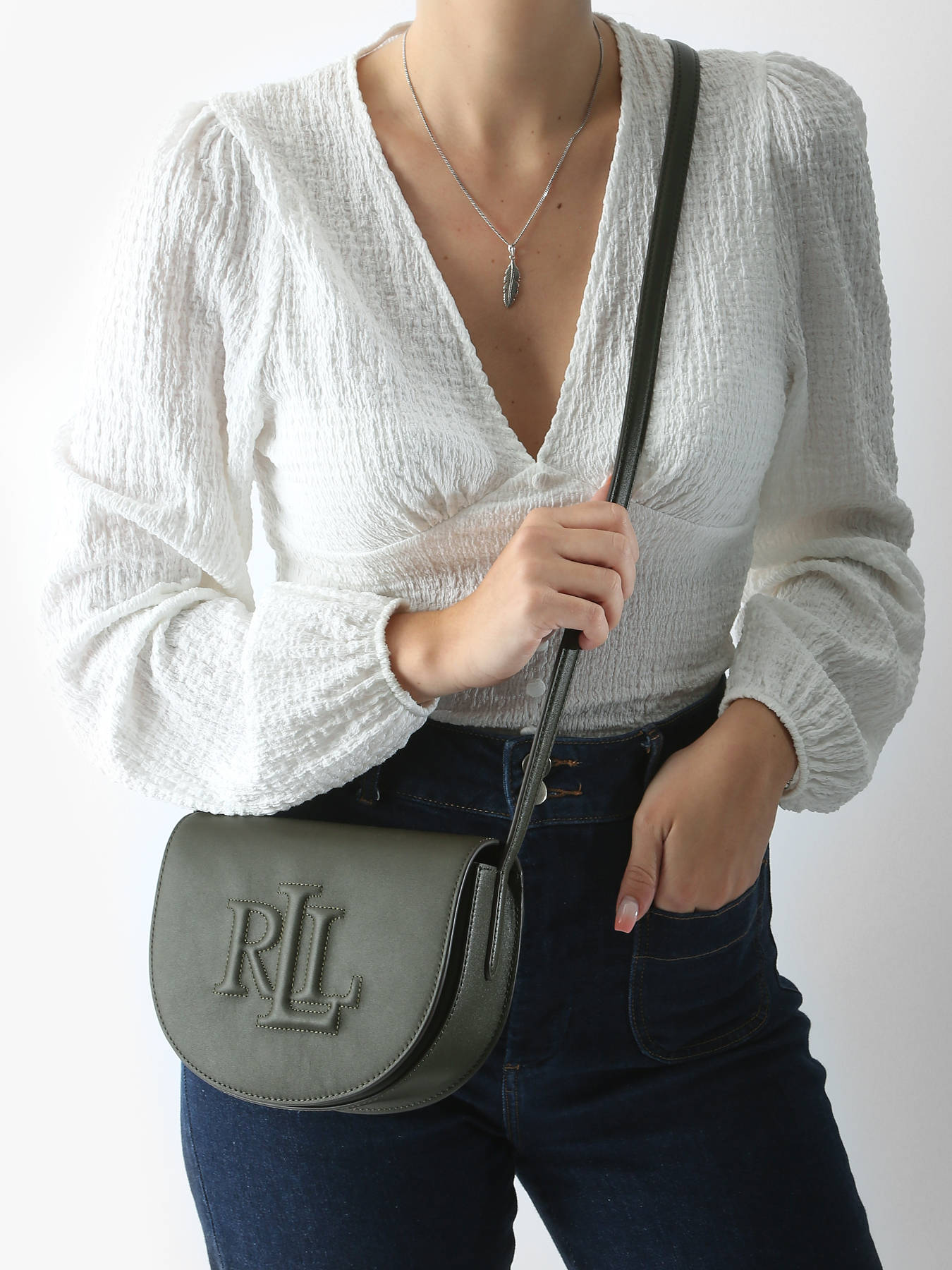 Sac bandoulire Anstey cuir LAUREN RALPH LAUREN