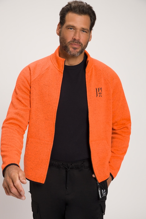 JAY-PI Rad Strickfleece-Jacke, Bikewear, Langarm , Stehkragen, Saum-Taschen