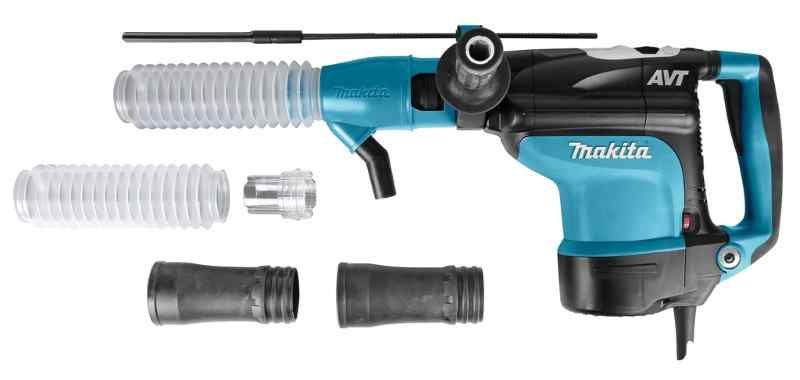 Makita HR4511CV 230 V Combihamer met stofafzuigset, in koffer