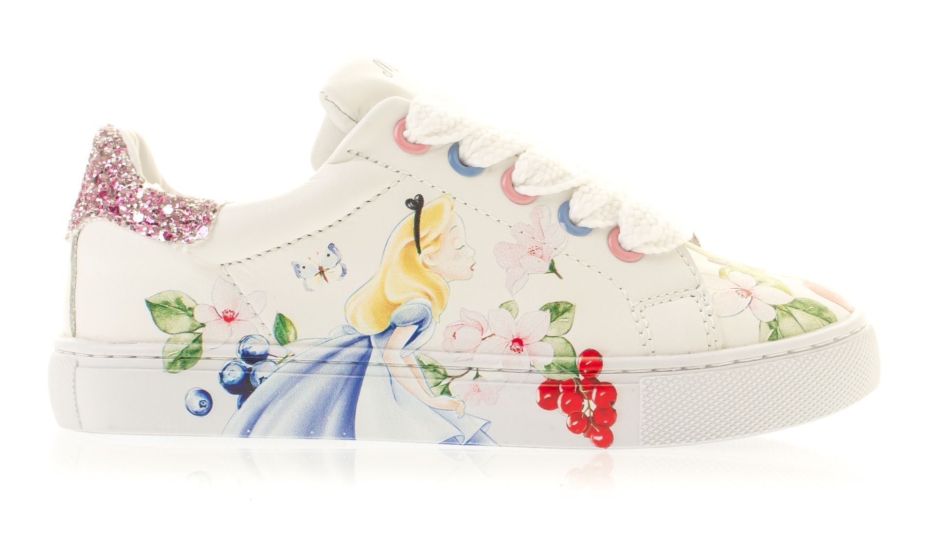 Monnalisa Bycast Sneakers With Alice Print