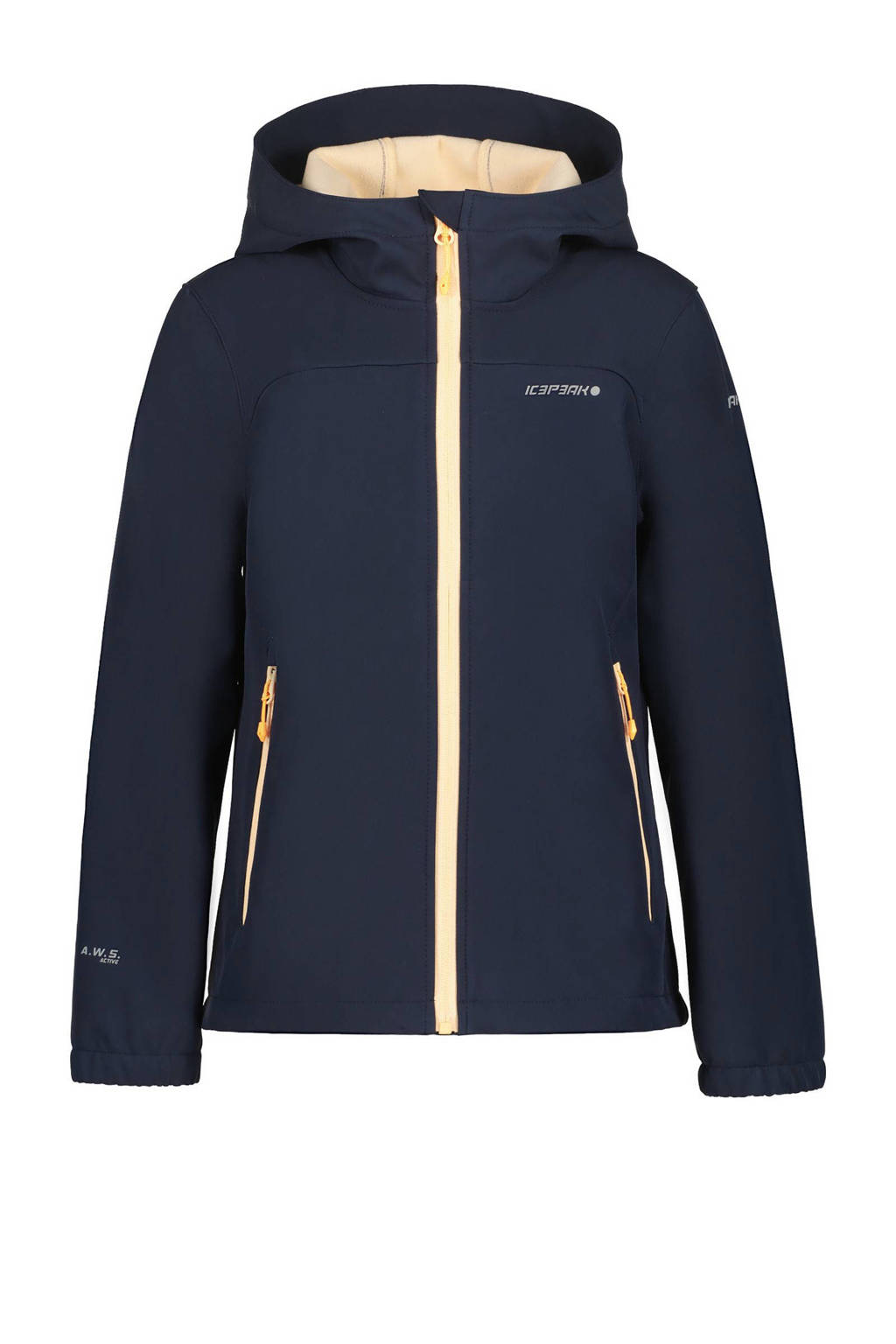 Icepeak softshell jas Kobryn jr donkerblauw