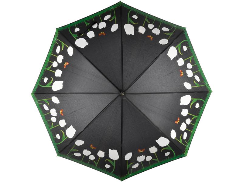 Esschert Design Schirm Tulpen Mehrfarbig Regenschirm mit Farbwechsel