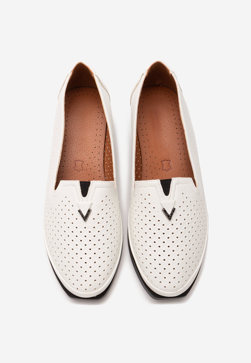 Chaussures casual femme blancs Tressa