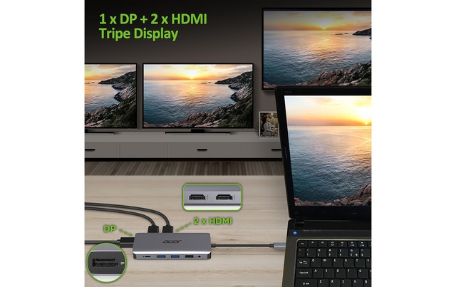 Acer Laptop-Dockingstation »USB Type-C, 12-in-1«