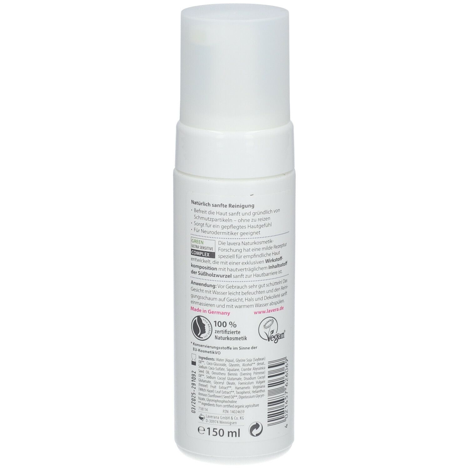 lavera®Neutral  Reinigungsschaum