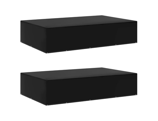 VIDAXL - Housse de table extérieur Housses de salon de jardin 2 pcs 12 œillets 325x205x70 cm