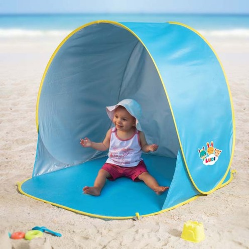 Tente de Plage Anti-UV Bleue - LUDI